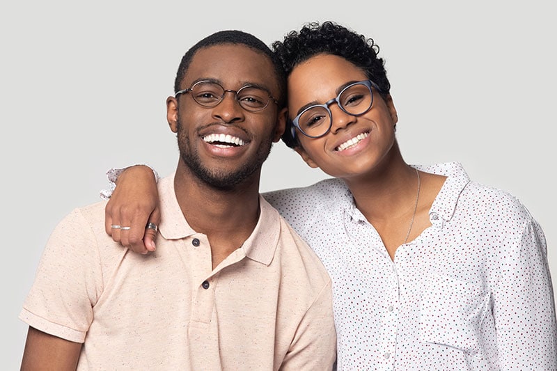 smiling couple